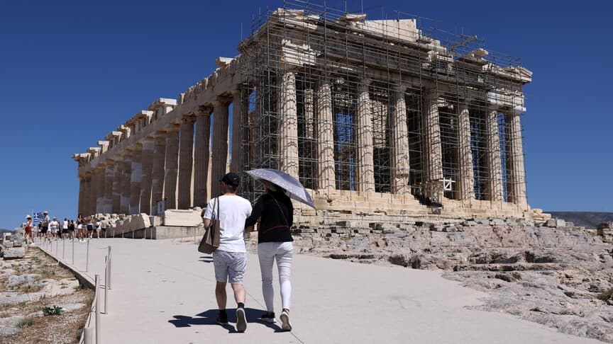 Yunanistan'da Çöl Sıcakları İçin Uyarı Yapıldı
