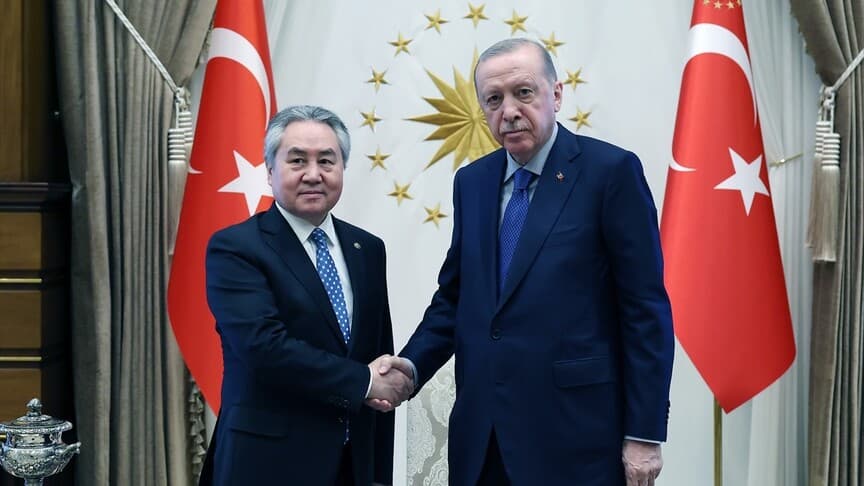 Erdoğan, Kırgızistan Dışişleri Bakanı Kulubayev ile Görüştü