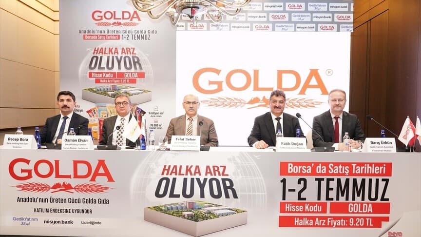 Golda Gıda Halka Arz İçin Talep Toplamaya Başlıyor
