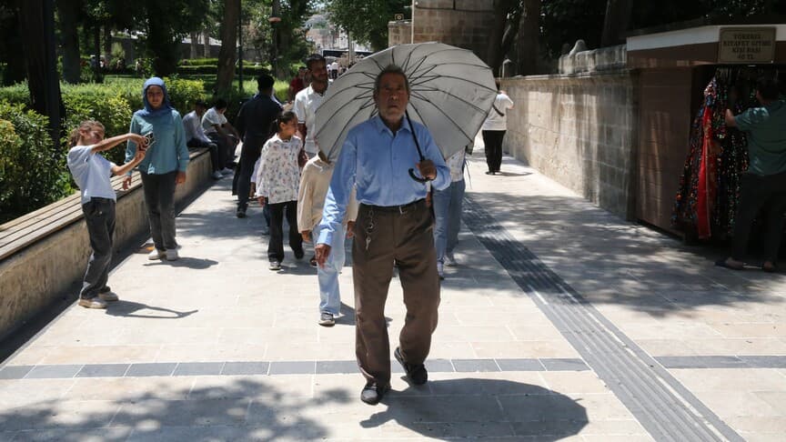 Şanlıurfa'da Yüksek Sıcaklıklar Hayatı Zorlaştırıyor