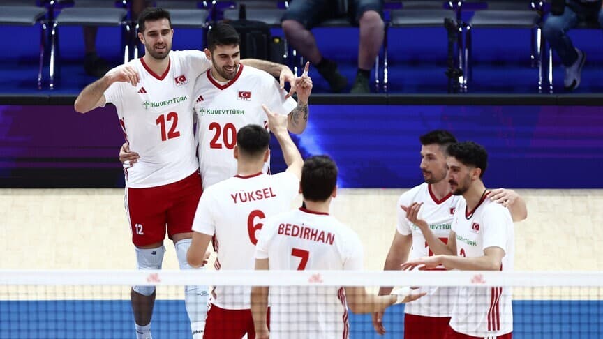 A Milli Erkek Voleybol Takımı VNL Çeyrek Finalinde Slovenya ile Karşılaşacak