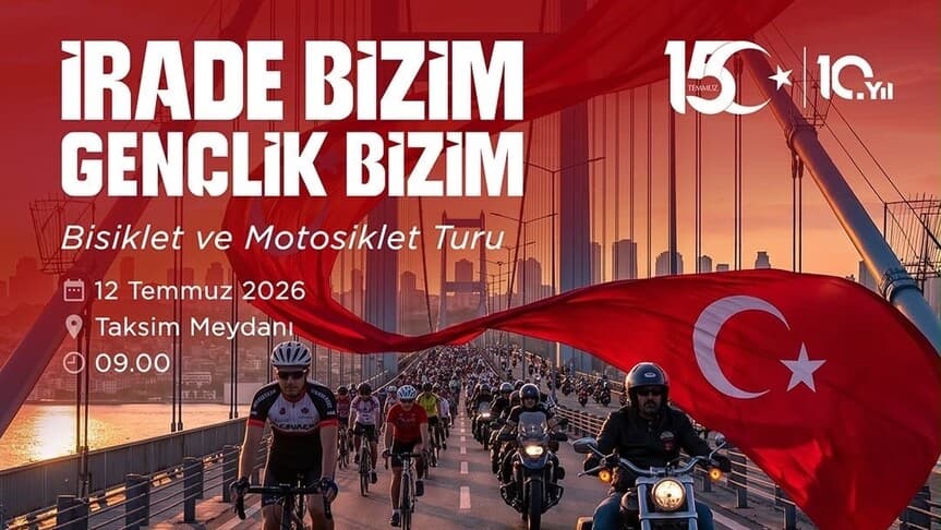 İstanbul'da 15 Temmuz İçin Bisiklet Turu Düzenleniyor