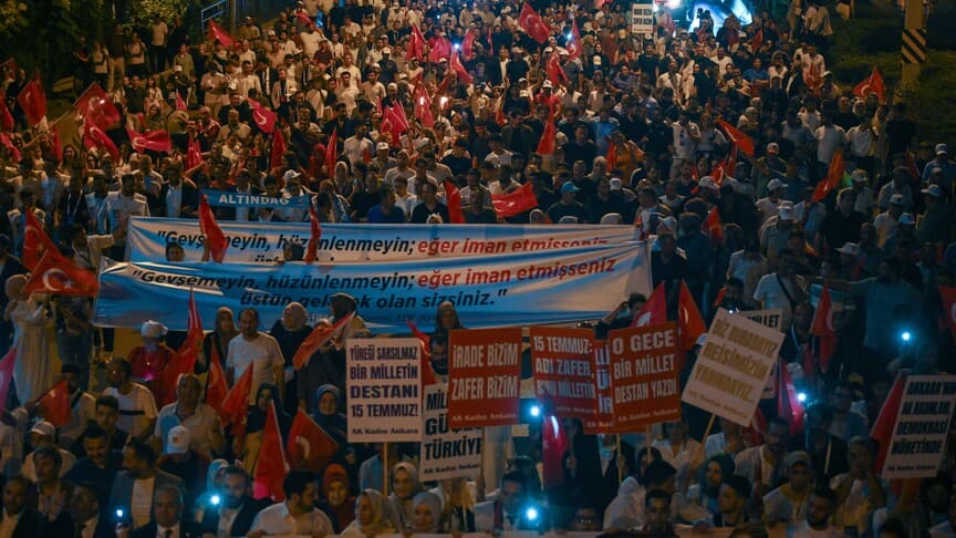 Başkentte 15 Temmuz Anma Yürüyüşü Gerçekleştirildi