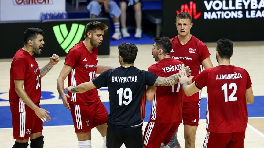 Türkiye, FIVB Erkekler Milletler Ligi'nde Ukrayna'yı Yendi