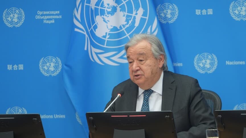 BM Genel Sekreteri Guterres'ten UNRWA'ya Mali Destek Çağrısı
