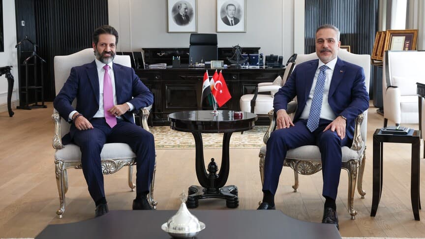 Bakan Fidan ve IKBY Başbakan Yardımcısı Talabani Ankara'da Buluştu