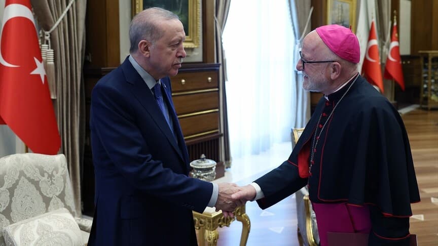 Cumhurbaşkanı Erdoğan, Katolik Episkoposlar Heyetini Ağırladı