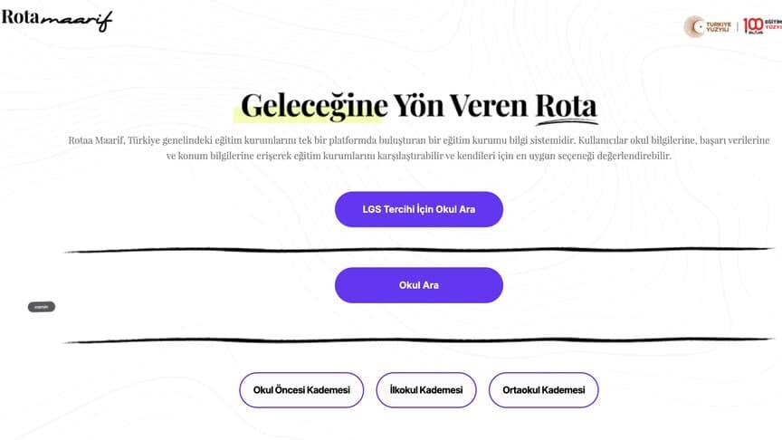 LGS Tercih Dönemi İçin 'Rota Maarif' Platformu Erişime Açıldı