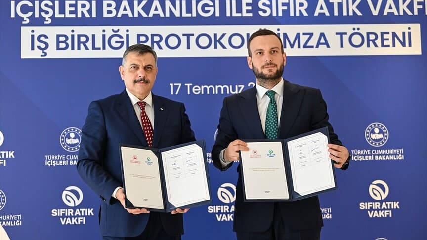 İçişleri Bakanlığı ve Sıfır Atık Vakfı Arasında İşbirliği Anlaşması İmzalandı