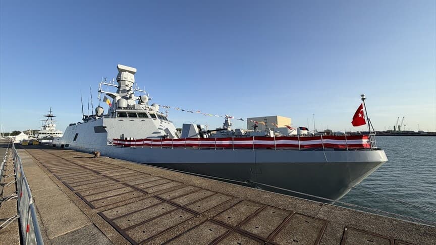 Milli savaş gemisi TCG Burgazada, Belçika’da törenle ziyarete açıldı