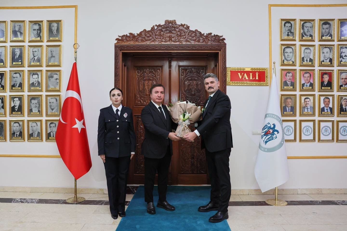 Vali Aydoğdu, Erzincan Emniyet Müdürü Doköz’ü Kabul Etti