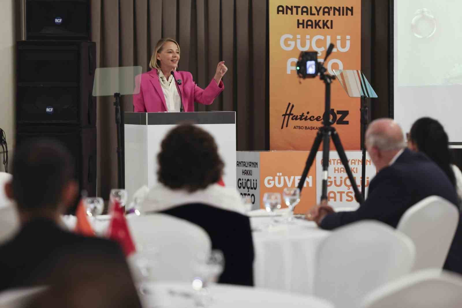ATSO Başkan Adayı Hatice Öz: Antalya'nın Geleceğini Kuracak Şehir Olması Gerekiyor