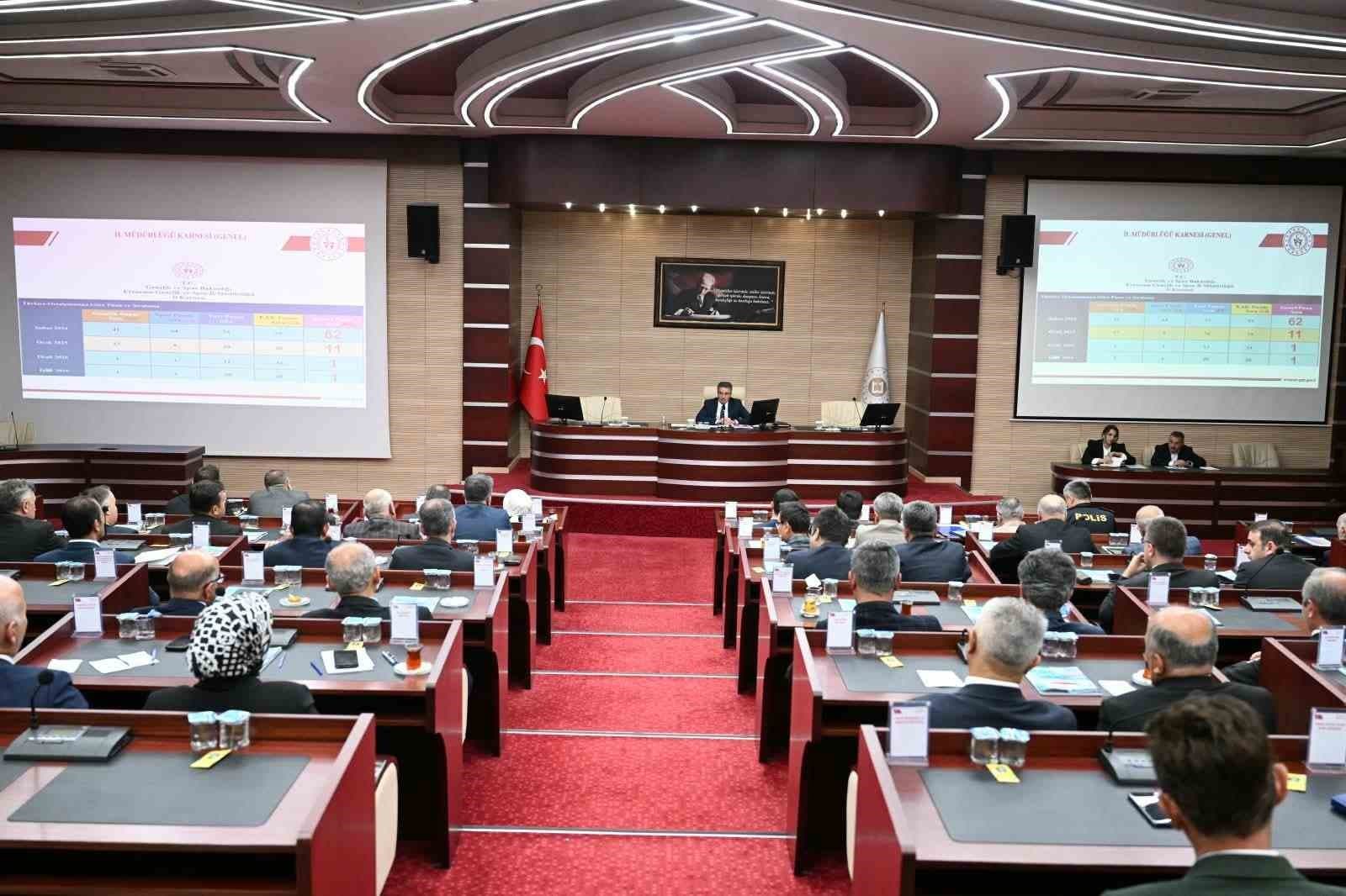 Erzurum'da Kamu Hizmetleri Koordinasyonu İçin İl İdare Şube Başkanları Buluştu