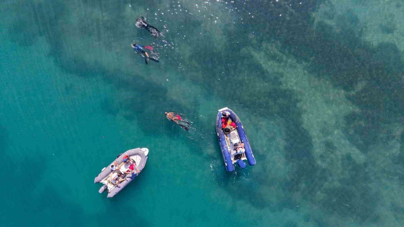 Gümbet Sahilinde Deniz Dibinden 310 Kilogram Atık Çıkarıldı