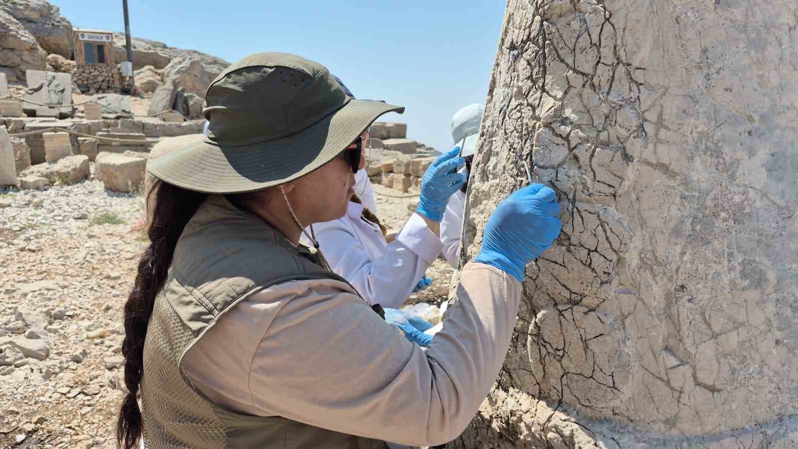 Nemrut Dağı Heykelleri Nano Teknoloji Kullanarak Güçlendiriliyor