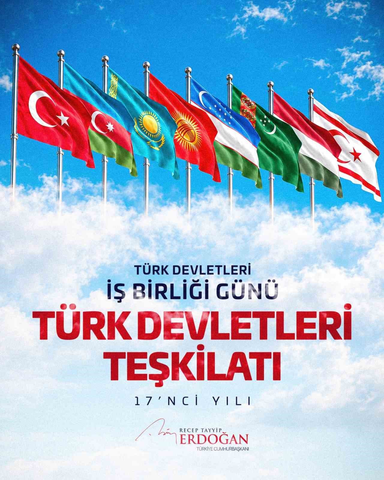 Cumhurbaşkanı Erdoğan, Türk Devletleri İş Birliği Günü’nü Sosyal Medyadan Kutladı