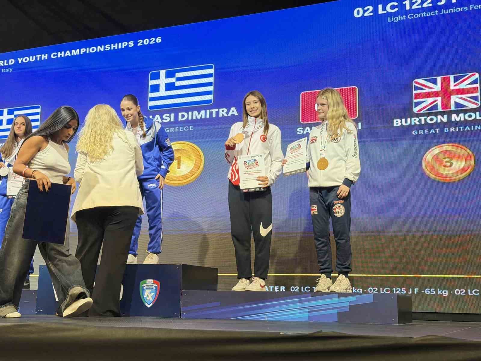 Bursalı Aslı Salım, İtalya'da Dünya Üçüncüsü Oldu