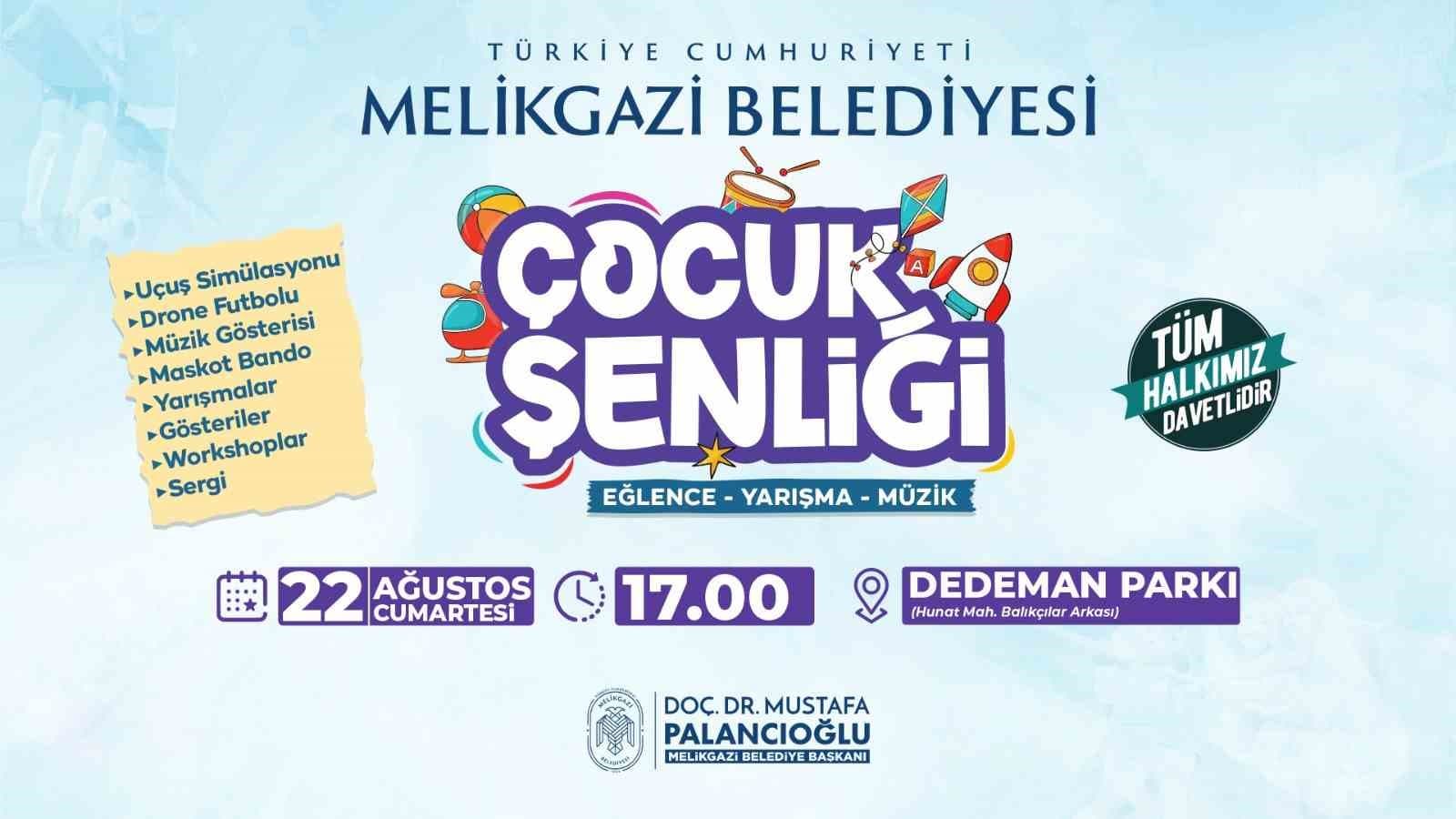 Melikgazi'de Çocuklara Yönelik Etkinlik Programı Başlıyor