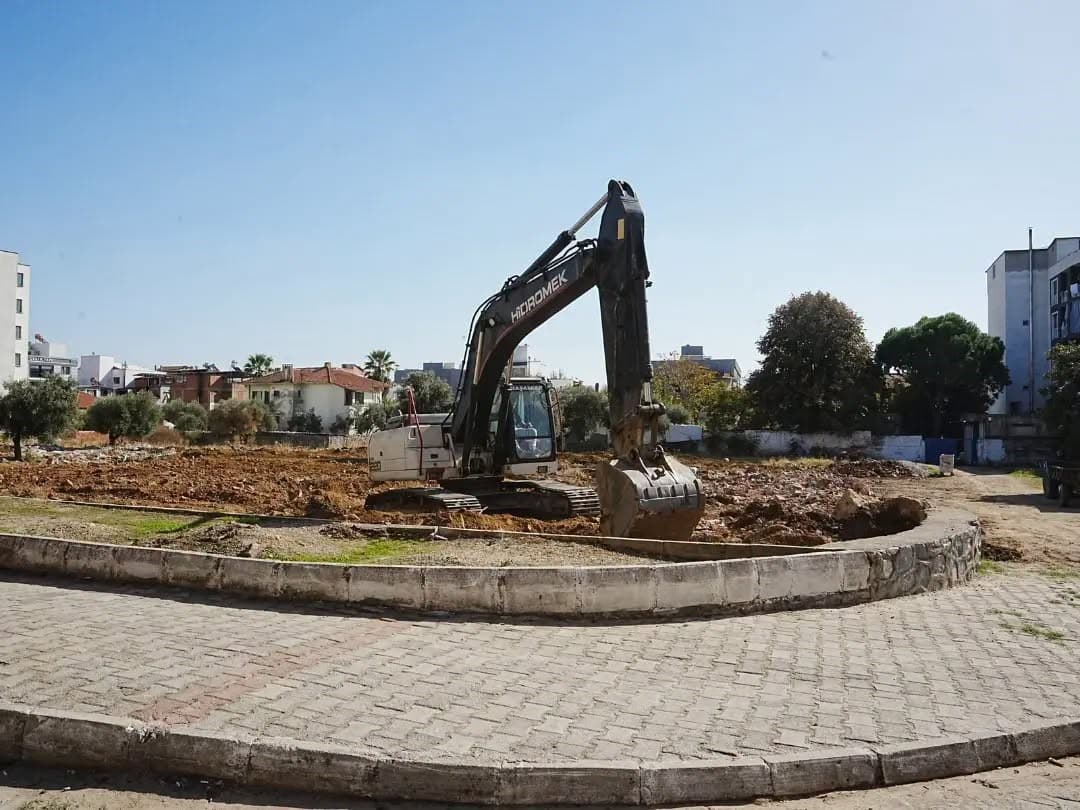 Germencik’te Ortaklar Kapalı Pazar Yeri için çalışmalar başladı