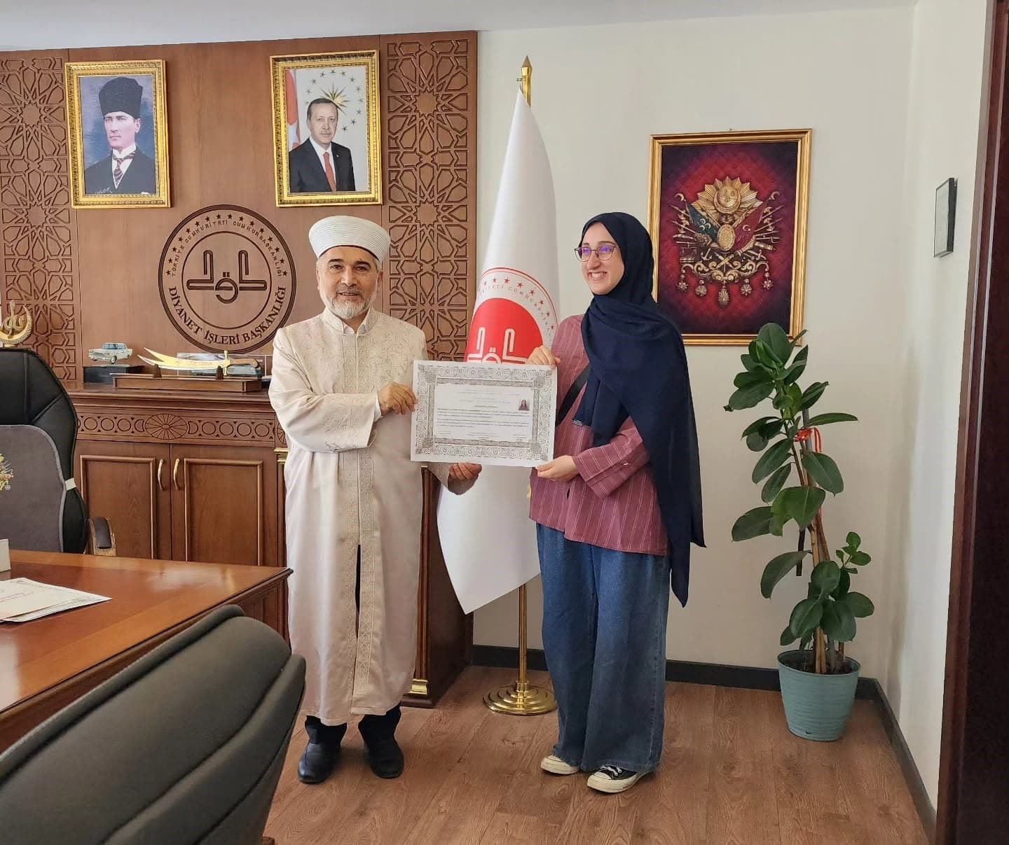 Eskişehir İl Müftülüğünde İtalya Uyruklu Kadın İhtida Merasimi Yapıldı