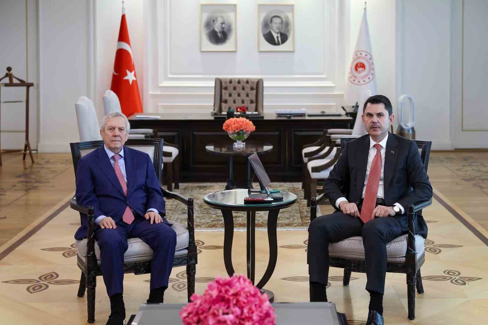 Bakan Kurum, Fenerbahçe Başkanı Aziz Yıldırım'ı Ağırladı