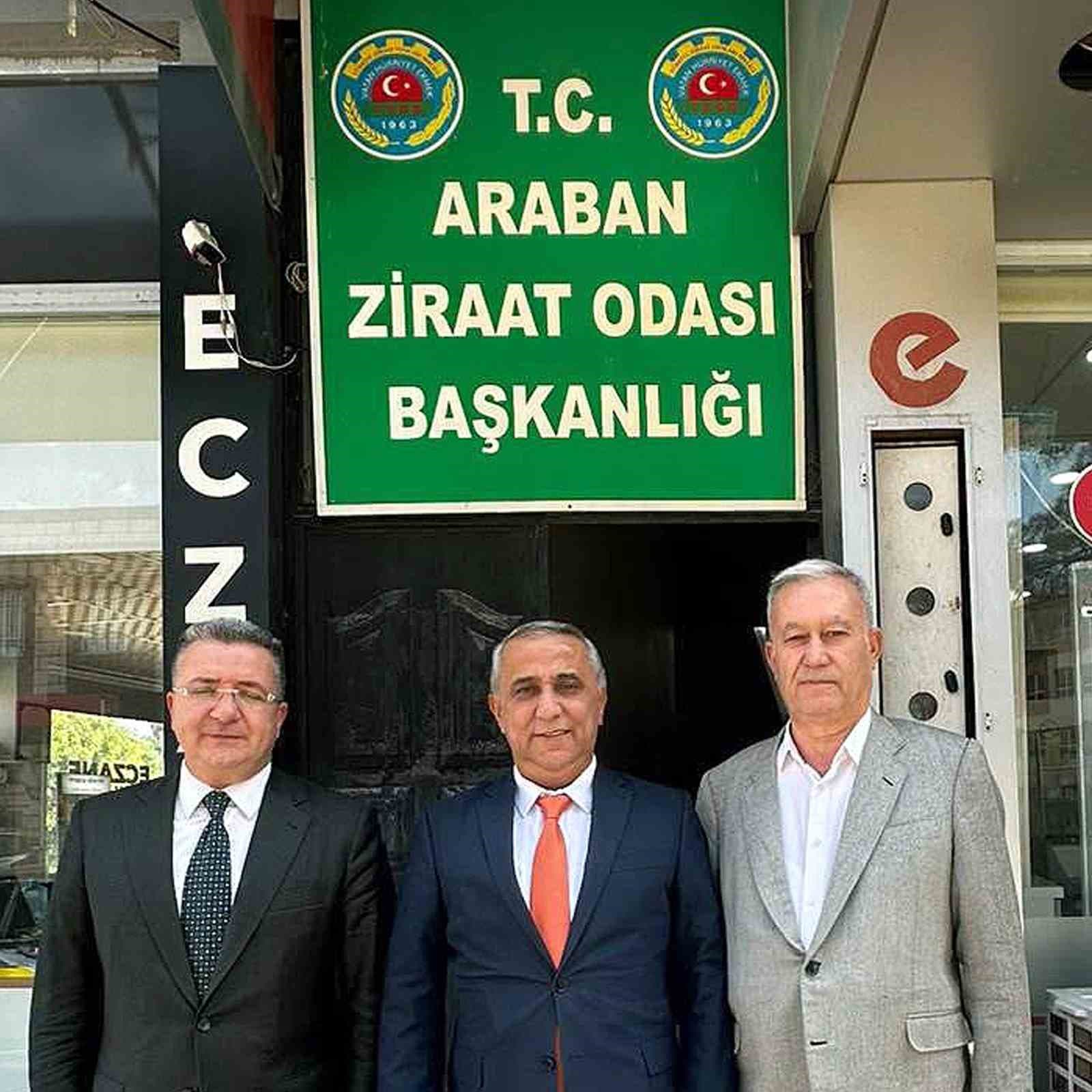 Gaziantep Tarım Müdürü Sağlam, Araban Ziraat Odası'nı Ziyaret Etti