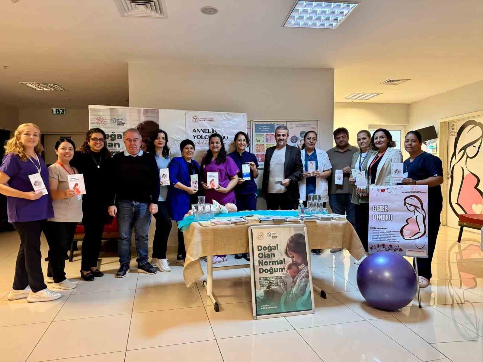 Muğla Eğitim ve Araştırma Hastanesi'nde Normal Doğum Haftası Farkındalık Faaliyetleri