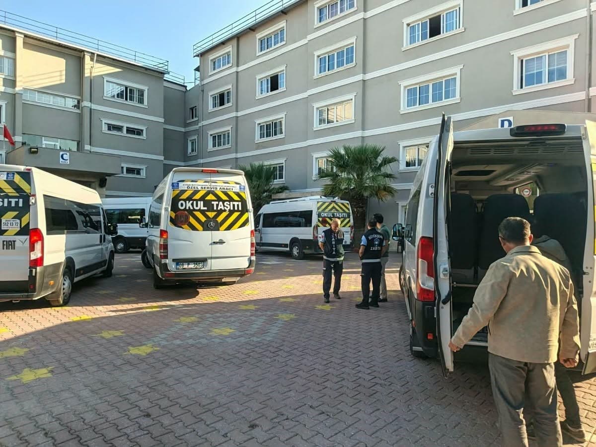 Söke'de Yeni Eğitim Dönemiyle Öğrenci Servislerine Denetim Yapıldı