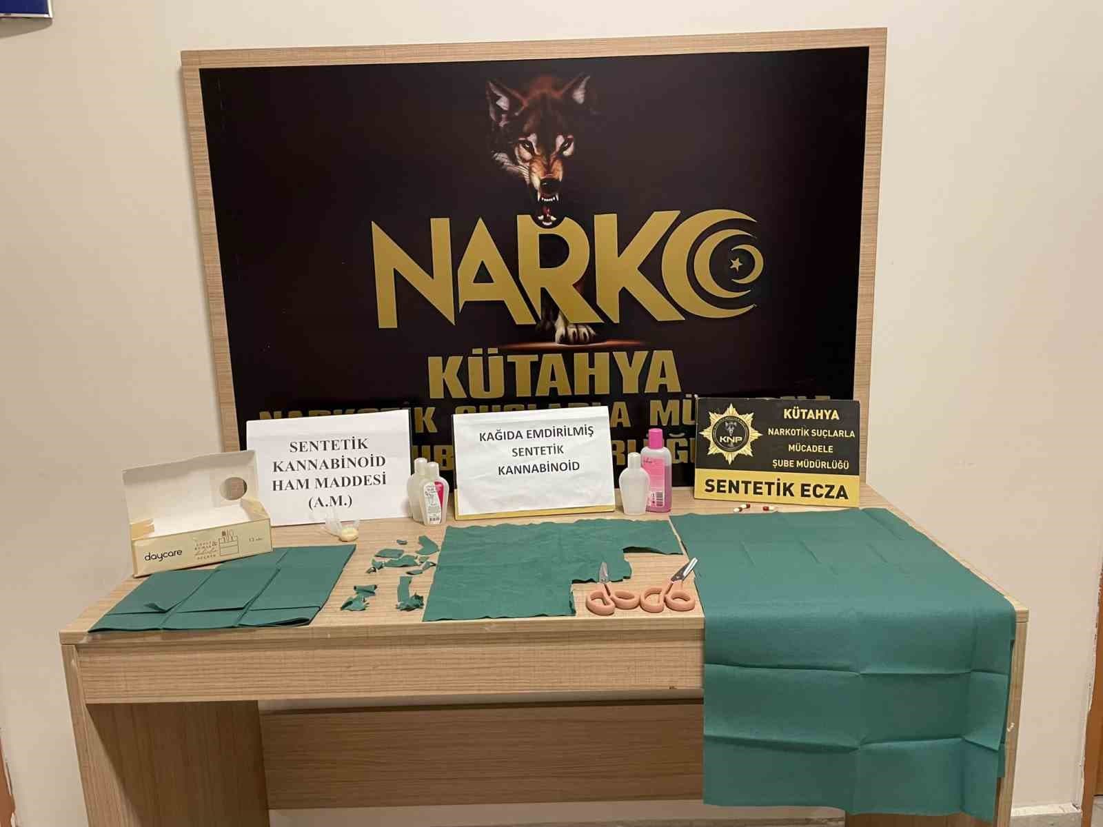 Kütahya'da Uyuşturucu Ticareti Operasyonu: 56 Bin İçimlik Sentetik Kannabinoid Ele Geçirildi