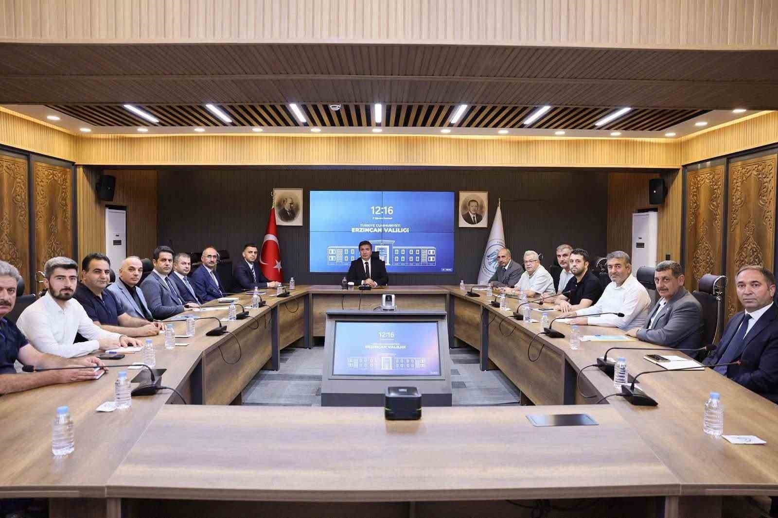 Erzincan İl Özel İdaresi Çalışmaları Toplantıda Değerlendirildi