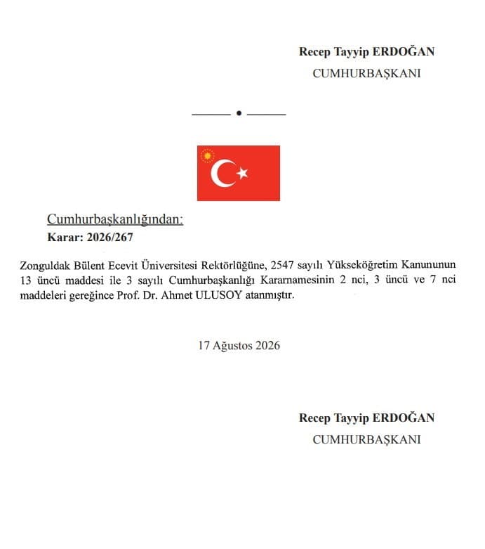 Prof. Dr. Ahmet Ulusoy, ZBEÜ Rektörlüğü Görevini Üstlendi