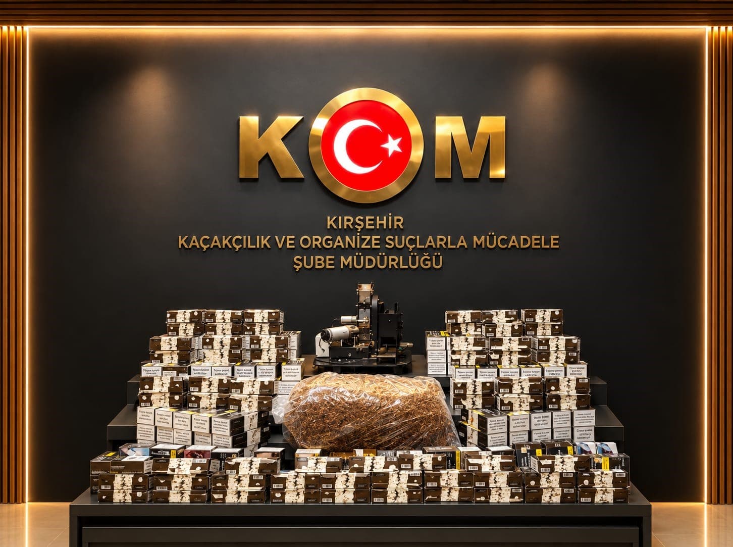 Kırşehir'de Kaçak Tütün Operasyonu: 45 Bin 200 Makaron Ele Geçirildi