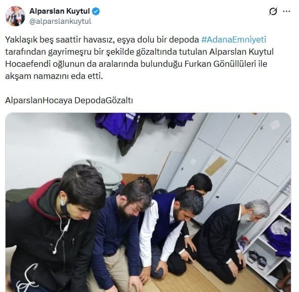 ‘Kuytulcular’ Operasyonu Sonrası Paylaşılan Namaz Fotoğrafı Yeni Tartışma Başlattı