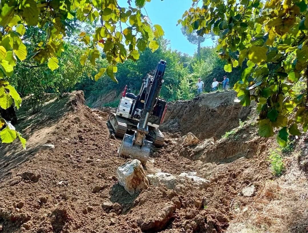 Gümüşova'da Heyelan Alanında Çalışmalar Başladı