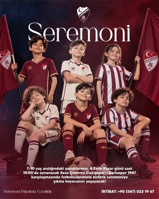 Elazığspor'dan Çocuklar İçin Seremoni Paketi Duyurusu