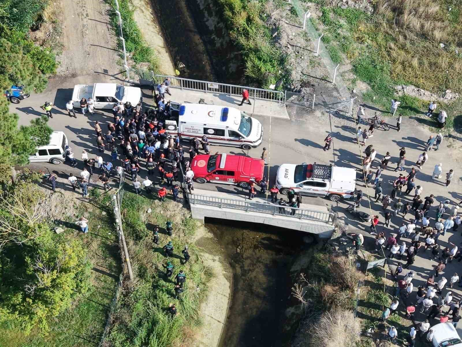 Bafra'da Sulama Kanalına Düşen Araçta Bulunan Genç Hayatını Kaybetti