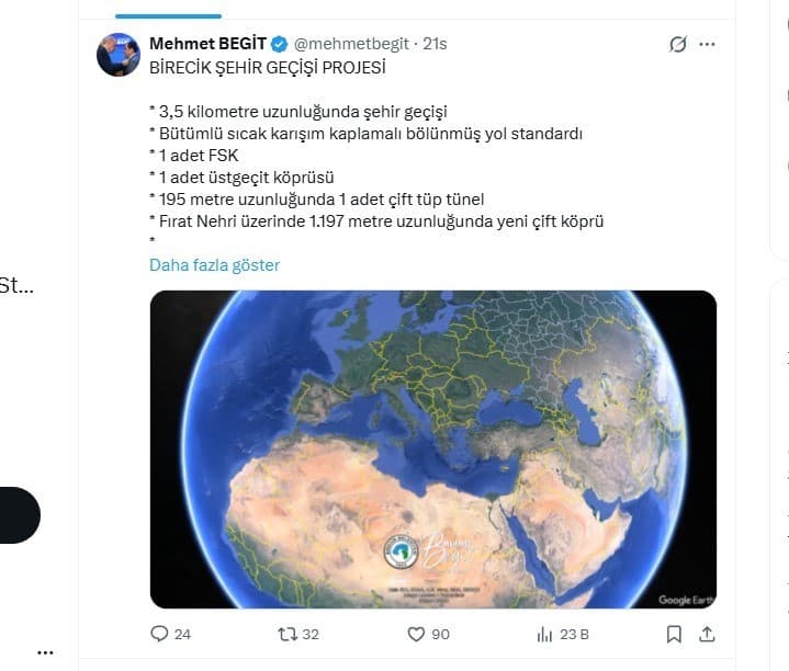 Birecik’te Yeni Köprü Projesi İçin İhale Tarihi Açıklandı