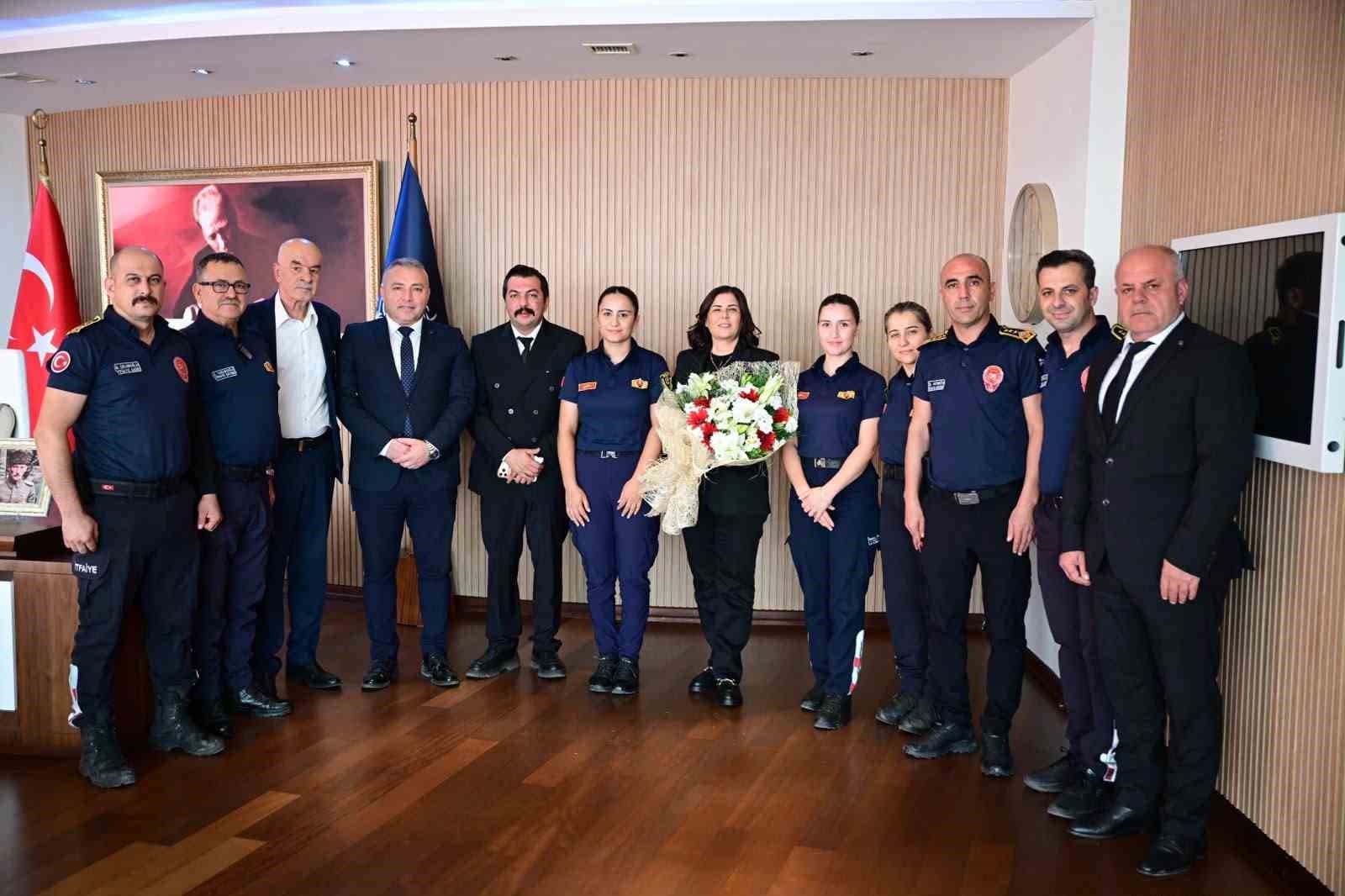 Başkan Çerçioğlu, Yangın Savaşçılarına Desteklerini Sürdüredi