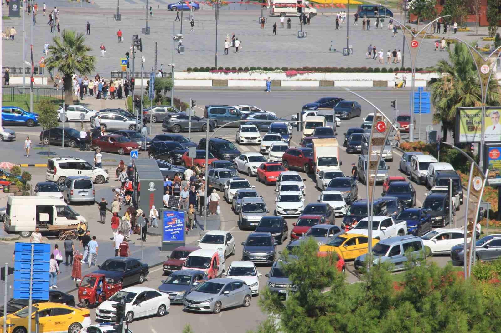 Samsun'da Araç Sayısında Dikkat Çeken Artış
