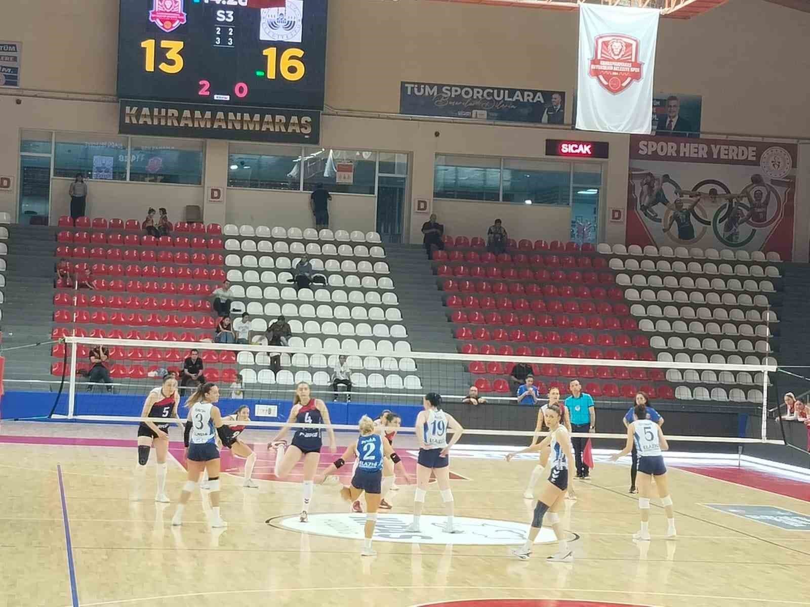 TVF Kadınlar 2. Lig: Kahramanmaraş Büyükşehir Belediyespor, Elazığ Belediyespor'u 3-1 Yendi
