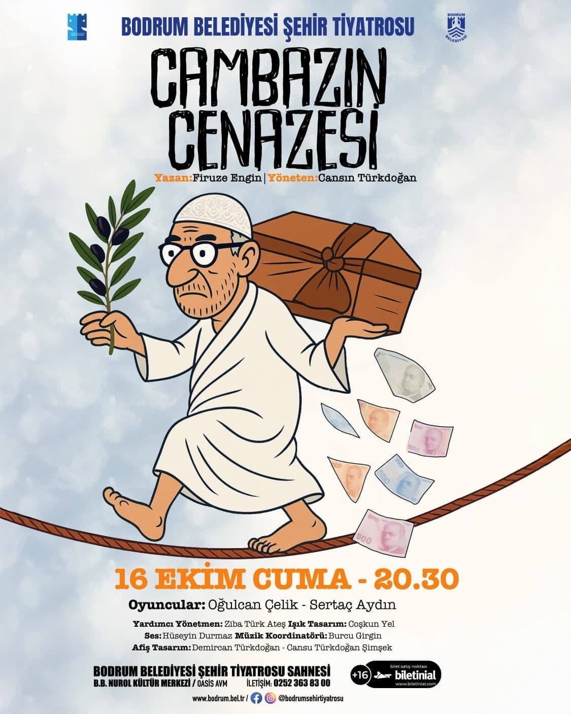 Bodrum Şehir Tiyatrosu, Yeni Sezonu 'Cambazın Cenazesi' Oyunuyla Başlatıyor