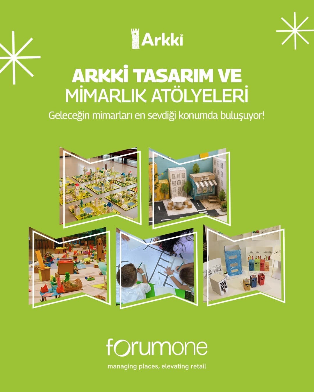 ForumOne ve Arkki Ortaklığıyla Türkiye'nin Farklı Şehirlerinde Ücretsiz Mimarlık ve Tasarım Atölyeleri Düzenleniyor