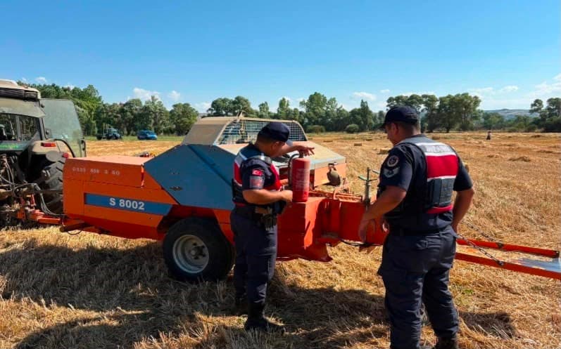 Bolu'da Hasat Döneminde Yangın Önlemleri İçin Tarım Alanlarında Denetim Yapıldı
