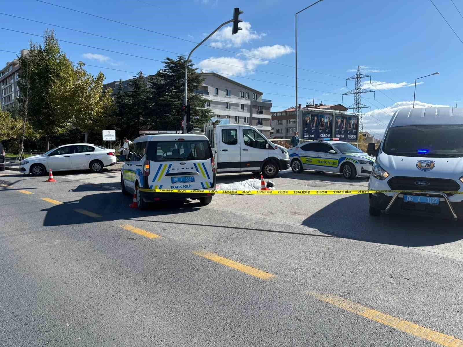Ankara'da Otomobil ve Motosiklet Çarpışması Sonucu Bir Can Kaybı