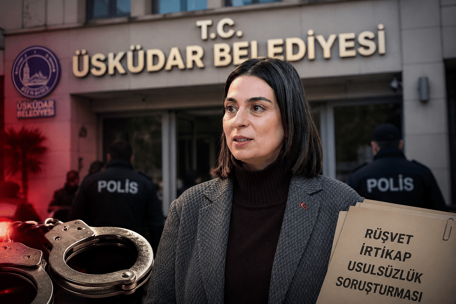ÜSKÜDAR BELEDİYESİ'NE OPERASYON: BAŞKAN SİNEM DEDETAŞ VE 6 KİŞİ GÖZALTINA ALINDI
