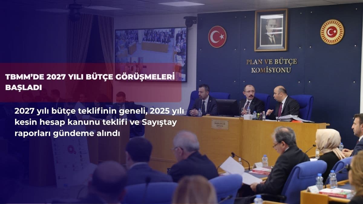 TBMM’de 2027 yılı bütçe görüşmeleri başladı