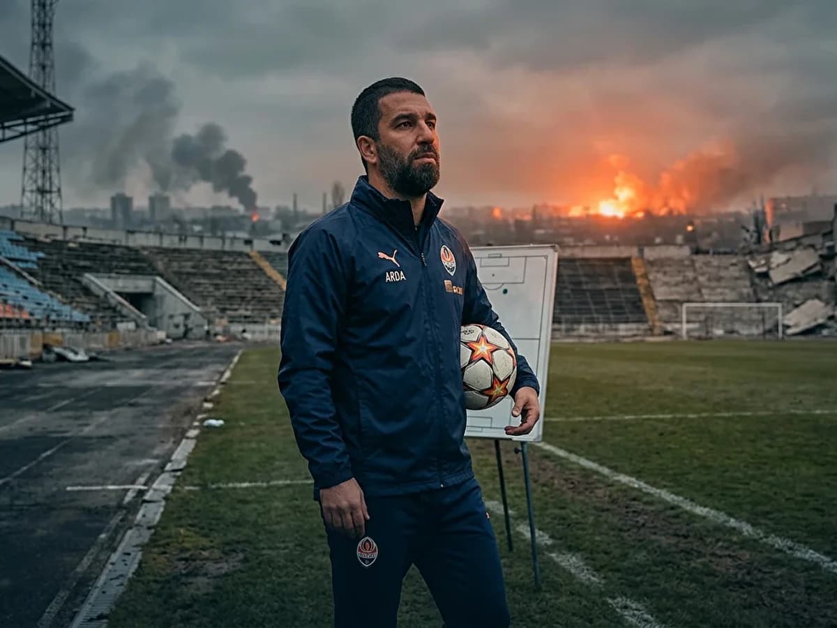 ARDA TURAN SAVAŞIN ORTASINDA YAŞADIKLARINI ANLATTI: “10-12 OYUNCUMLA SIĞINAĞA İNDİK”