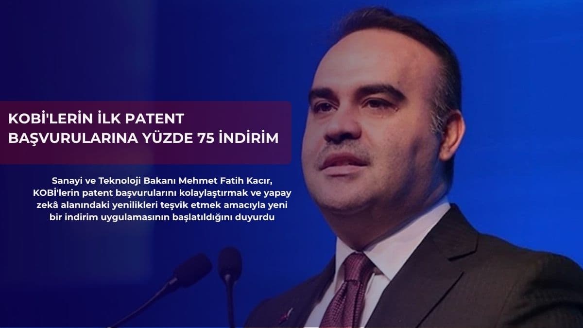 KOBİ'lerin ilk patent başvurularına yüzde 75 indirim