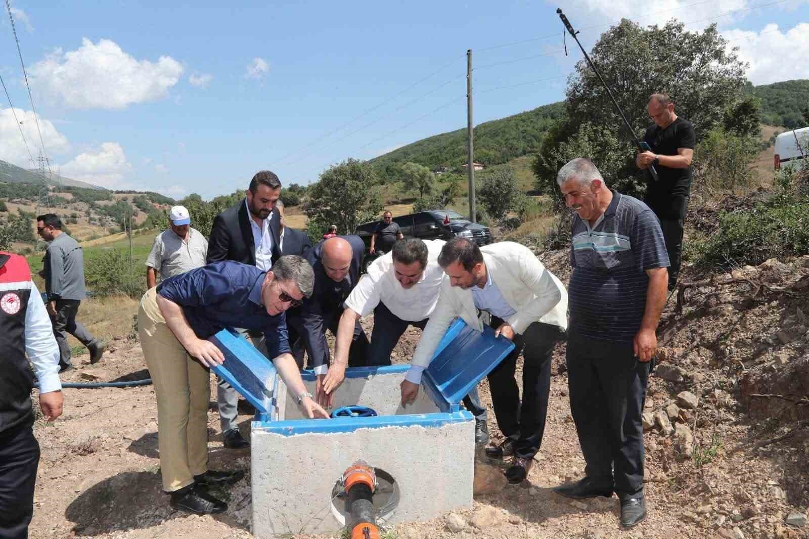 Amasya'da Direkli Köyü İçin 19 Hektar Araziye Basınçlı Sulama Sistemi Kuruldu