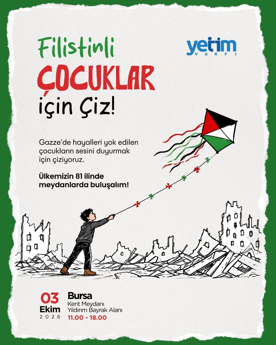 Filistinli Çocuklar İçin Resim Etkinliği Düzenlendi